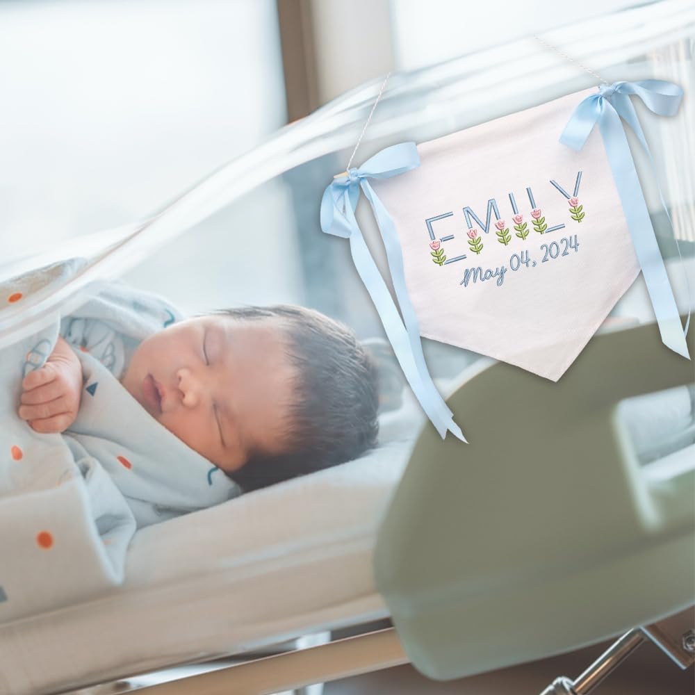 Personalized Embroidered Baby Name Banner — 9 — image 7