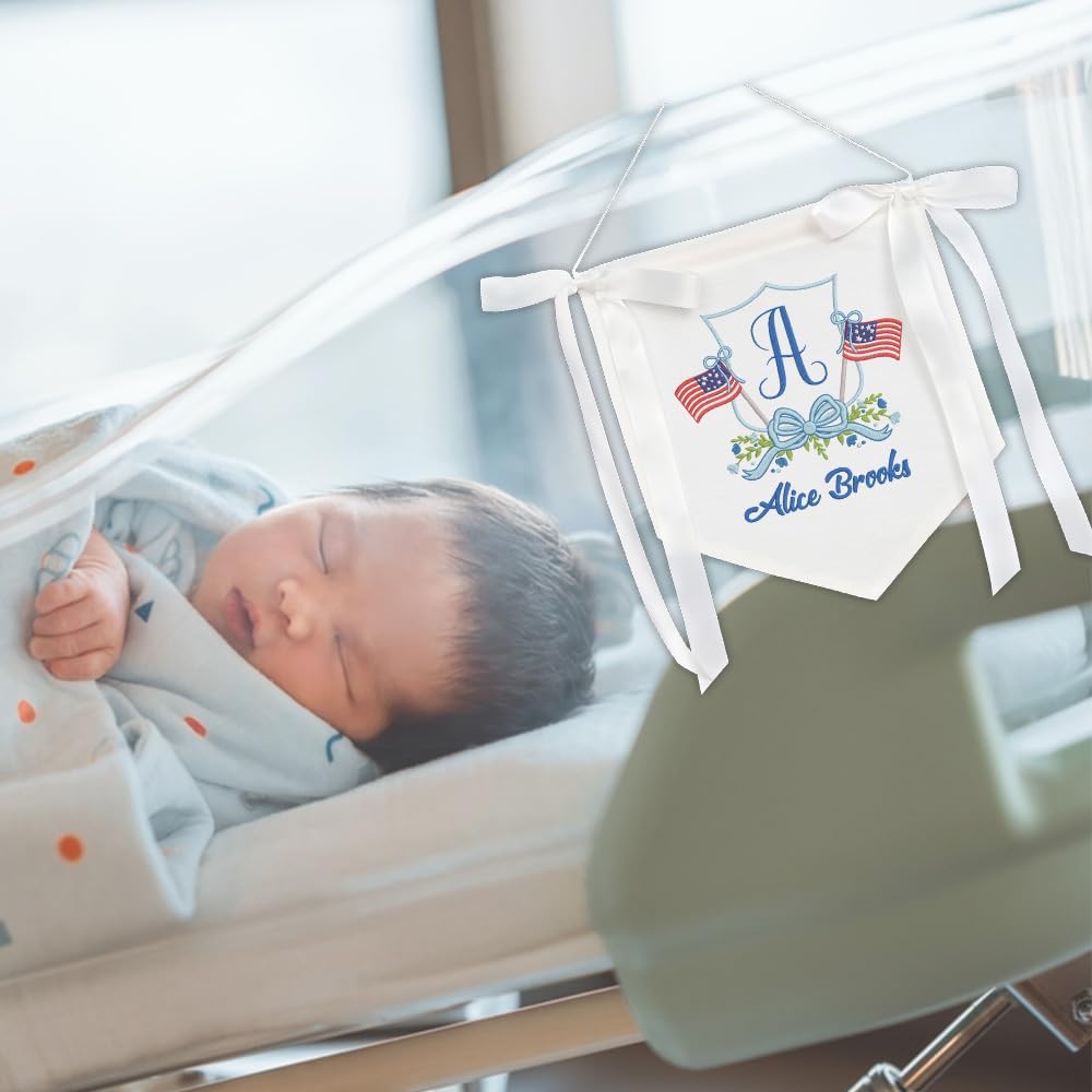 Personalized Embroidered Baby Name Banner — 9 — image 9