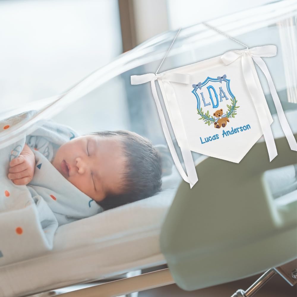 Personalized Embroidered Baby Name Banner — 6 — image 9