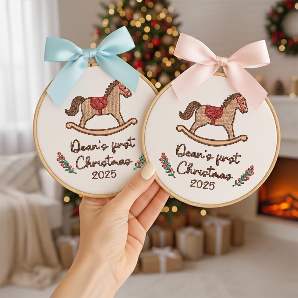 Personalized Baby's First Christmas Ornament — 8 — image 2