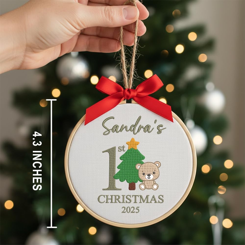 Personalized Baby's First Christmas Ornament — 2 — image 3