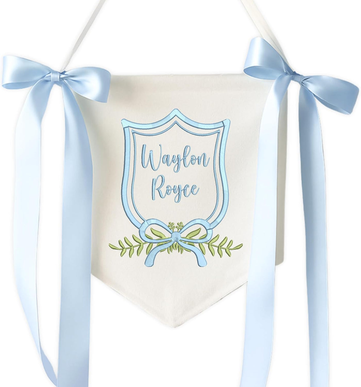 Personalized Embroidered Baby Name Banner — 3