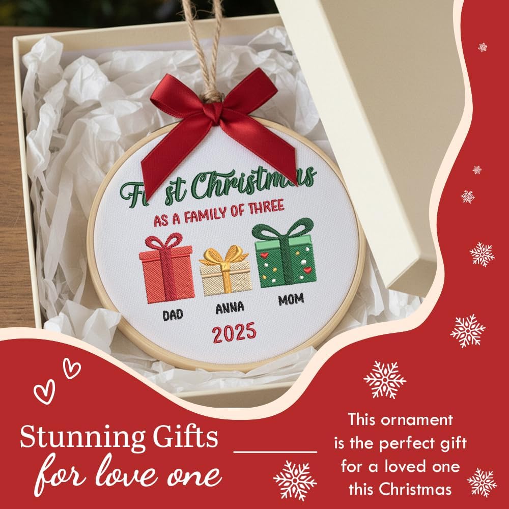 Personalized Baby's First Christmas Ornament — 10 — image 7