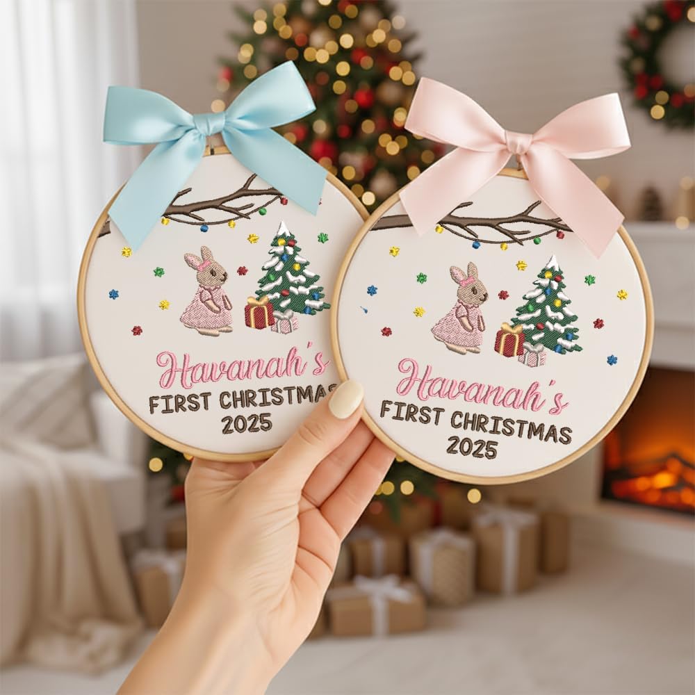 Personalized Baby's First Christmas Ornament — 3 — image 2