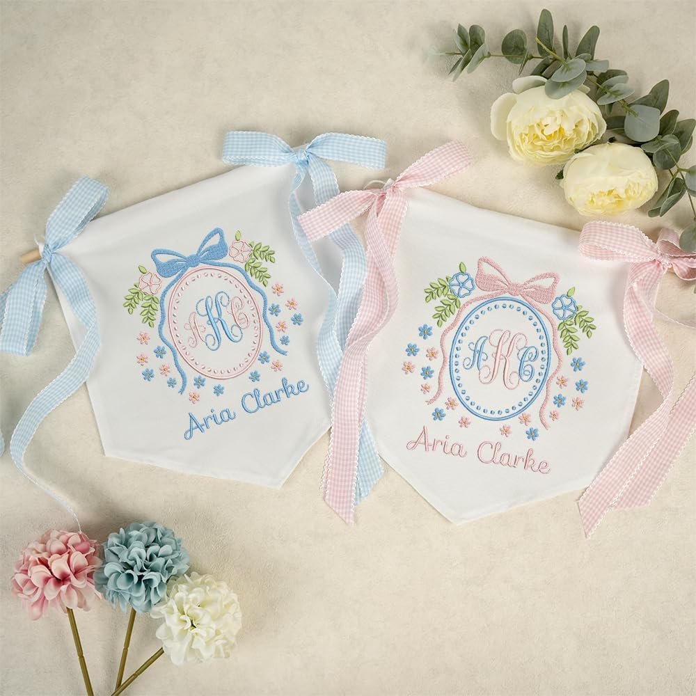 Personalized Embroidered Baby Name Banner — 13 — image 2