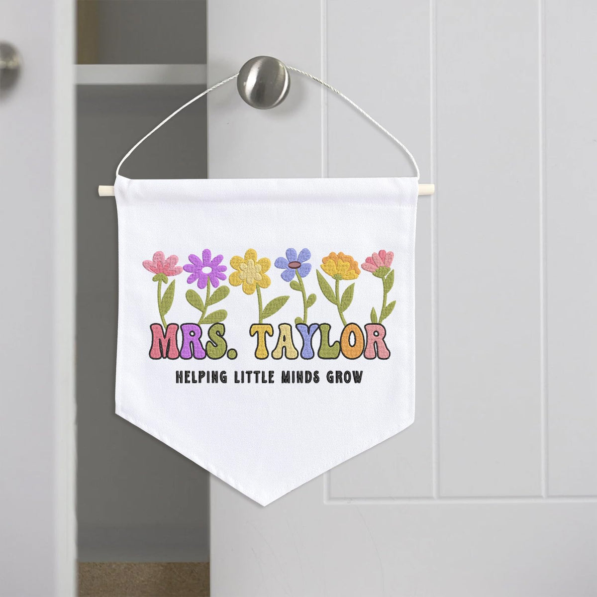 Personalized Embroidered Teacher Banner — 8 — image 4