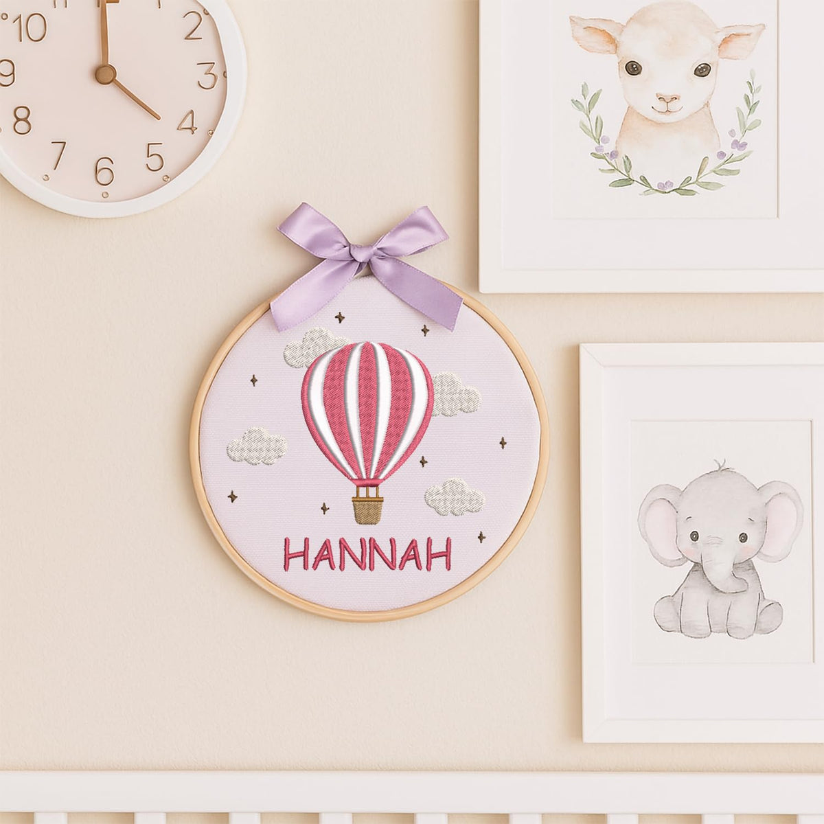 Personalized Embroidered Baby Name Hoop — 11 — image 7
