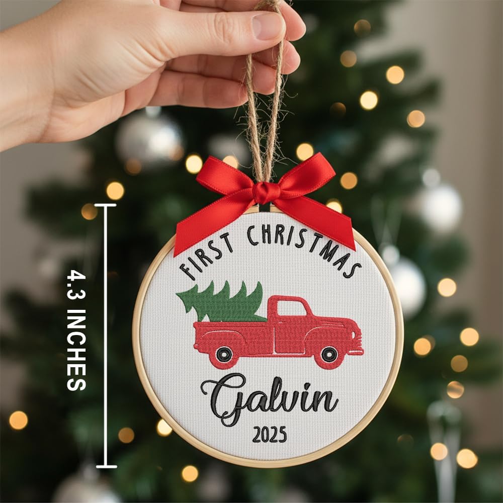 Personalized Baby's First Christmas Ornament — 4 — image 3