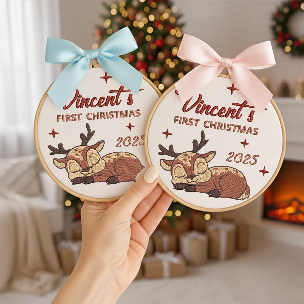 Personalized Baby's First Christmas Ornament — 6 — image 2