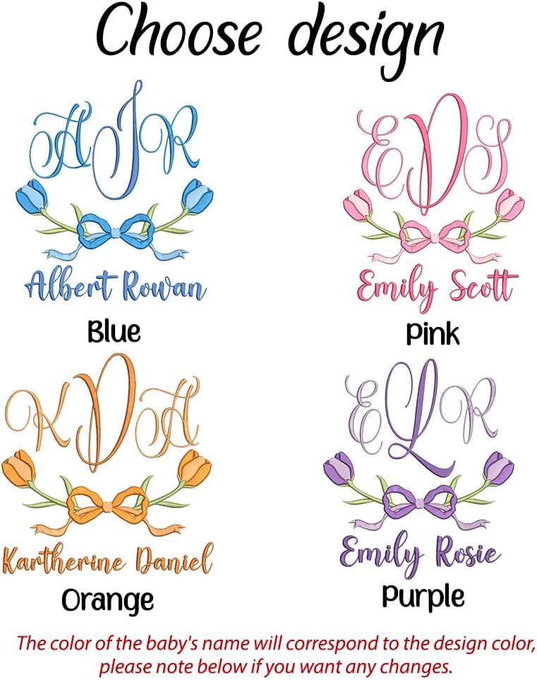 Personalized Embroidered Baby Name Banner — 1 — image 7