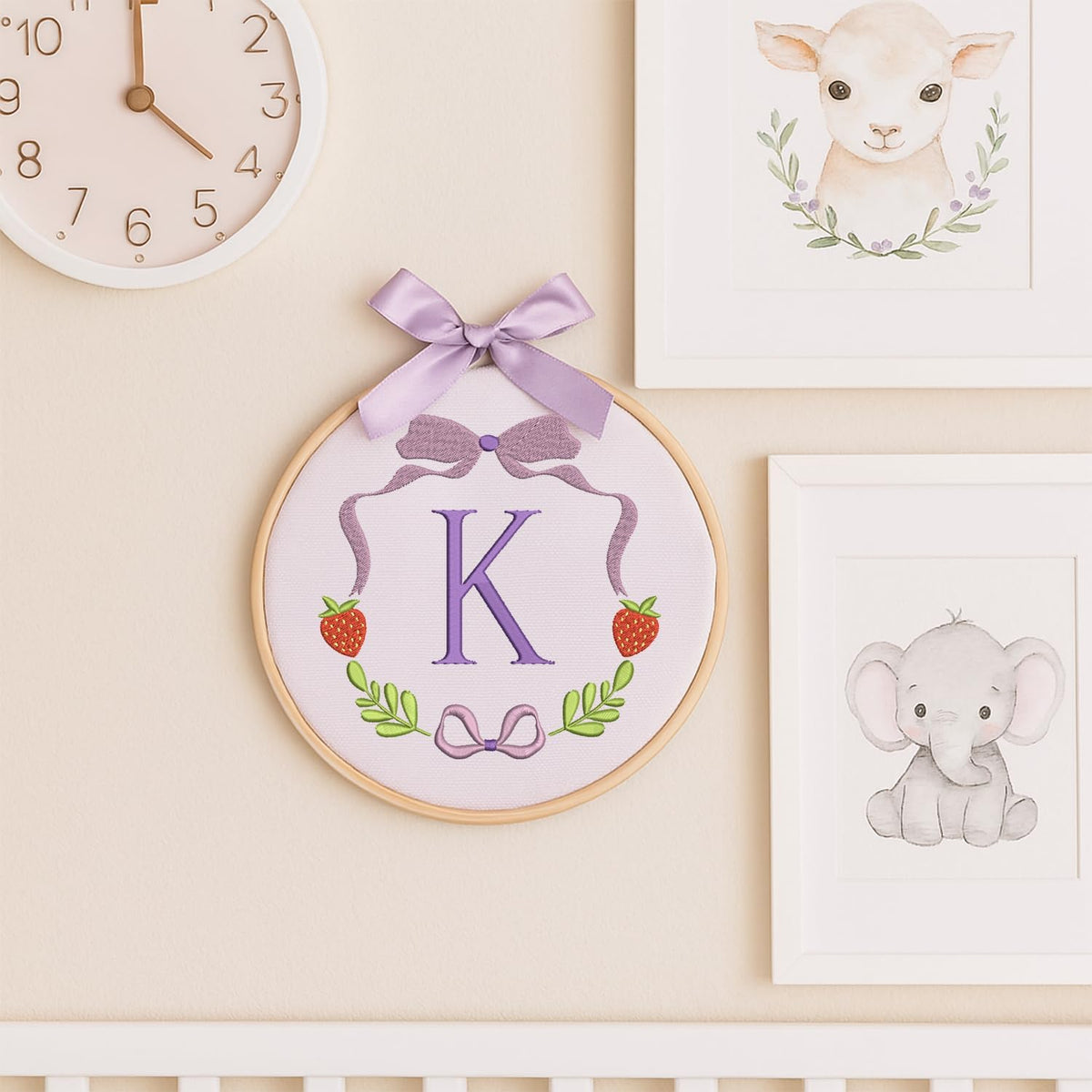 Personalized Embroidered Baby Name Hoop — 1 — image 7