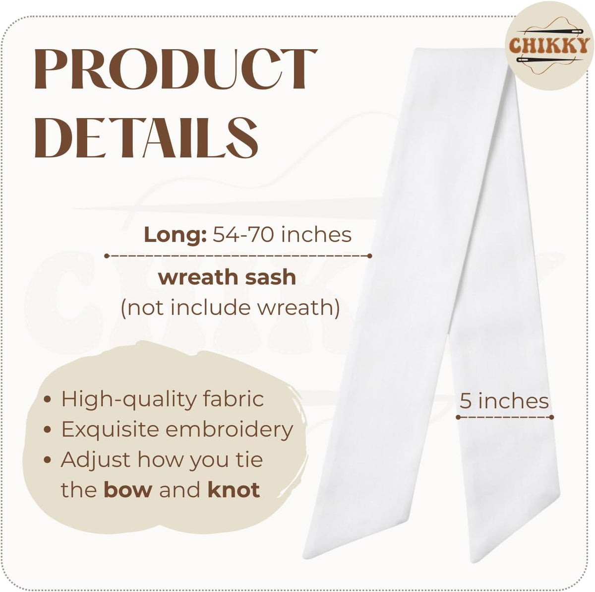 Christmas Personalized Wreath Sash — 24 — image 7