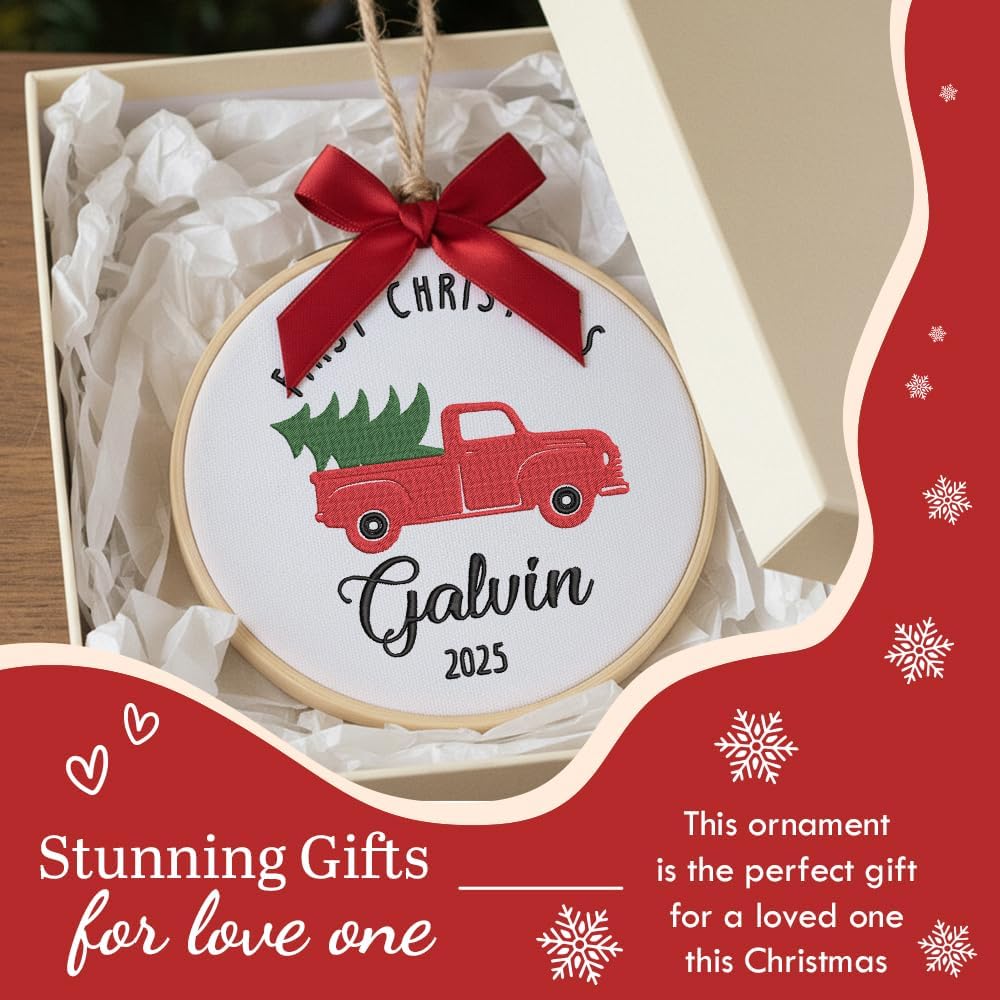 Personalized Baby's First Christmas Ornament — 4 — image 7