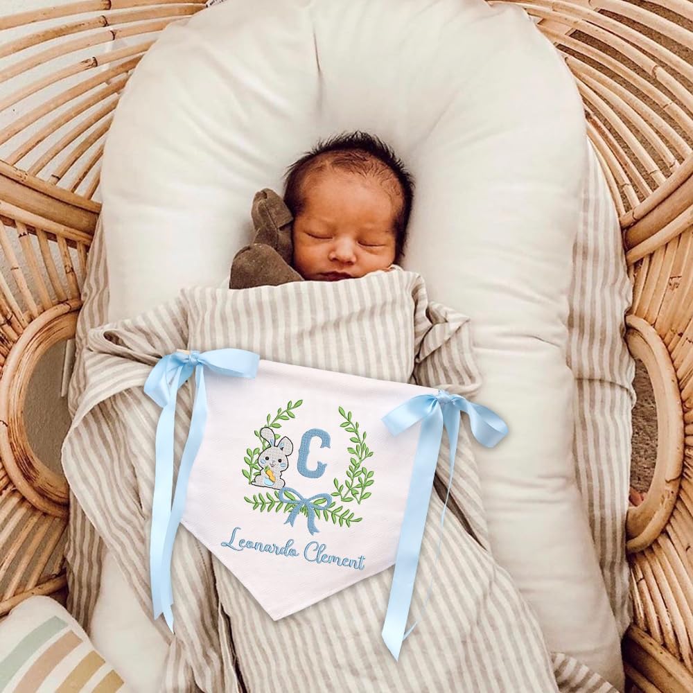 Personalized Embroidered Baby Name Banner — 2 — image 2