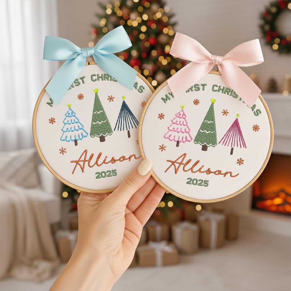 Personalized Baby's First Christmas Ornament — 7 — image 2