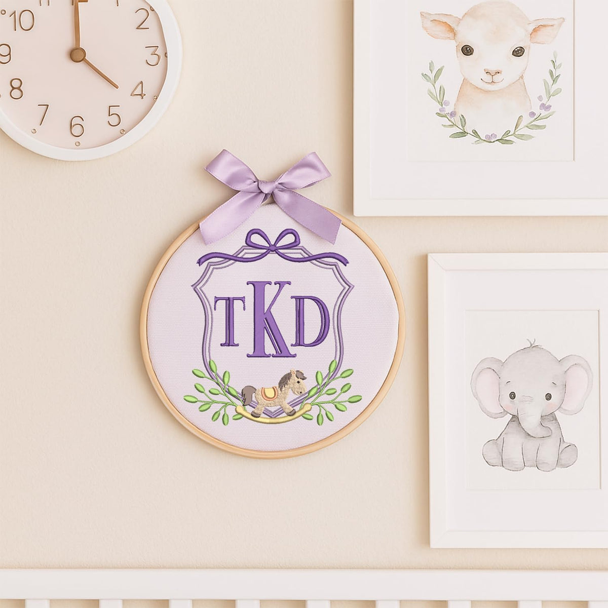 Personalized Embroidered Baby Name Hoop — 6 — image 7