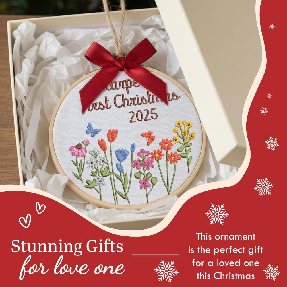 Personalized Baby's First Christmas Ornament — 5 — image 7