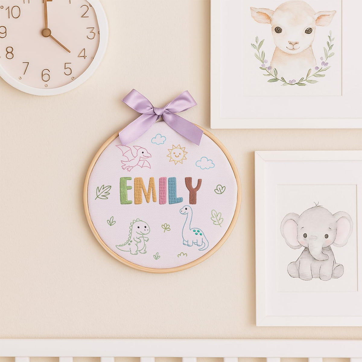 Personalized Embroidered Baby Name Hoop — 13 — image 7