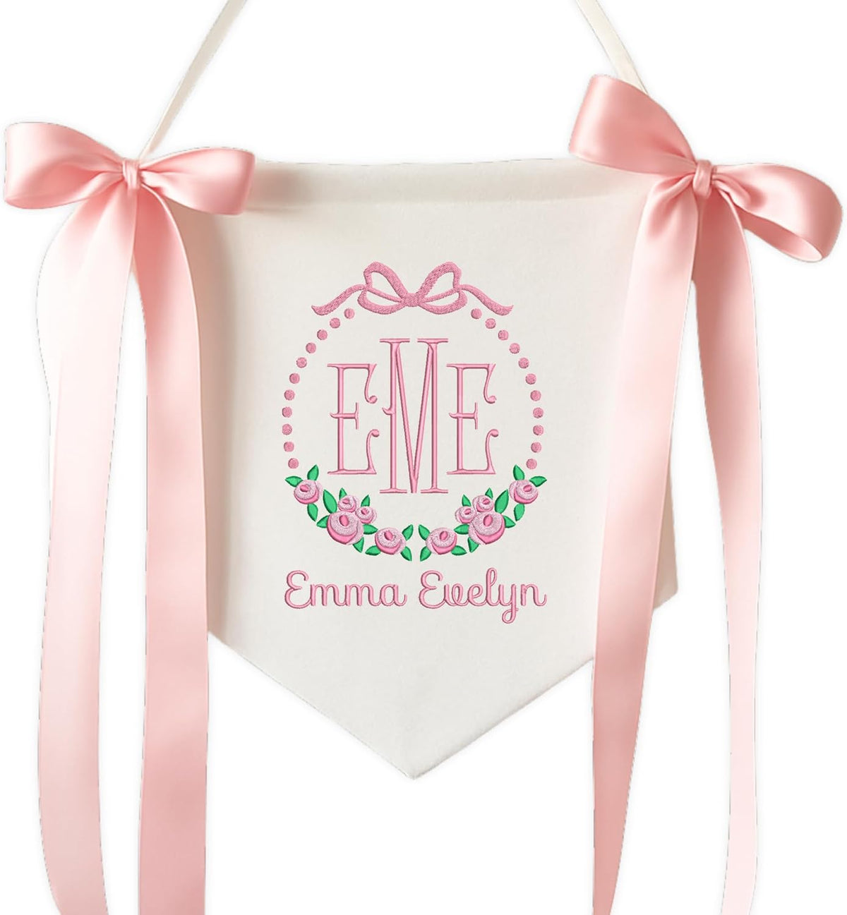 Personalized Embroidered Baby Name Banner — 7