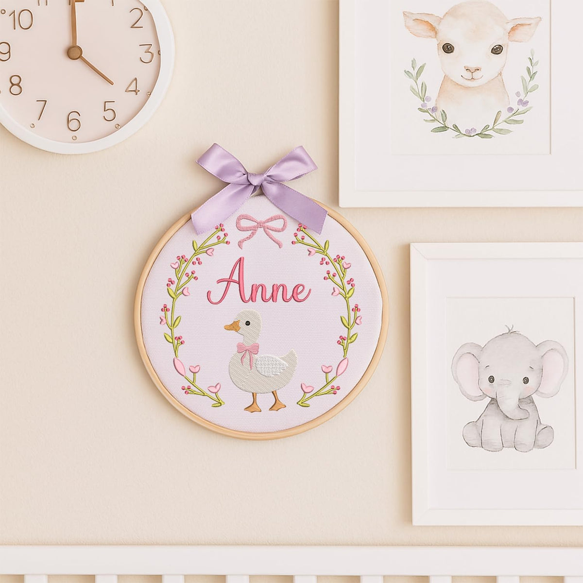 Personalized Embroidered Baby Name Hoop — 4 — image 7