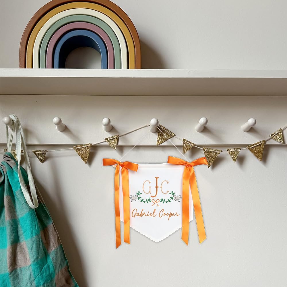Personalized Embroidered Baby Name Banner — 5 — image 7