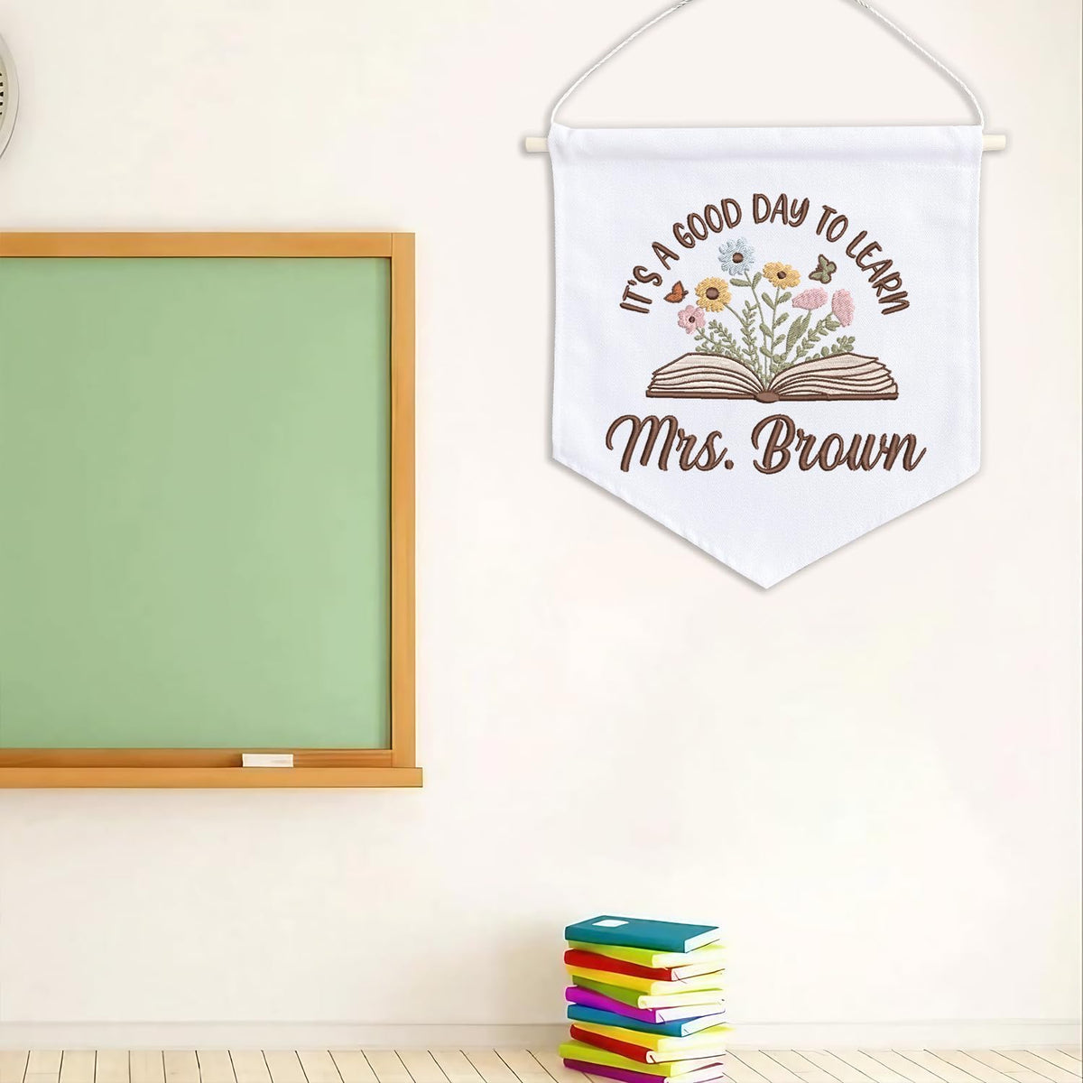 Personalized Embroidered Teacher Banner — 4 — image 8