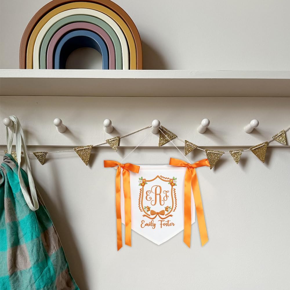 Personalized Embroidered Baby Name Banner — 2 — image 7