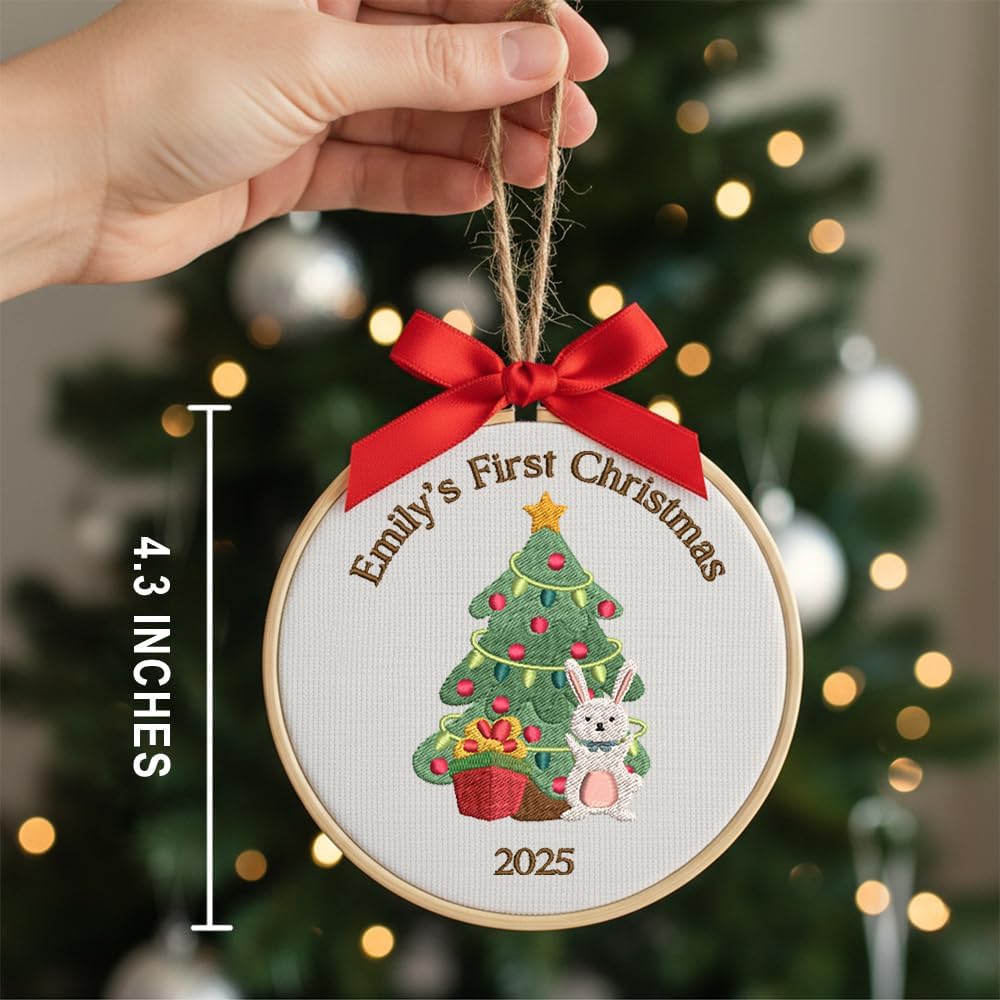 Personalized Baby's First Christmas Ornament — 4 — image 3