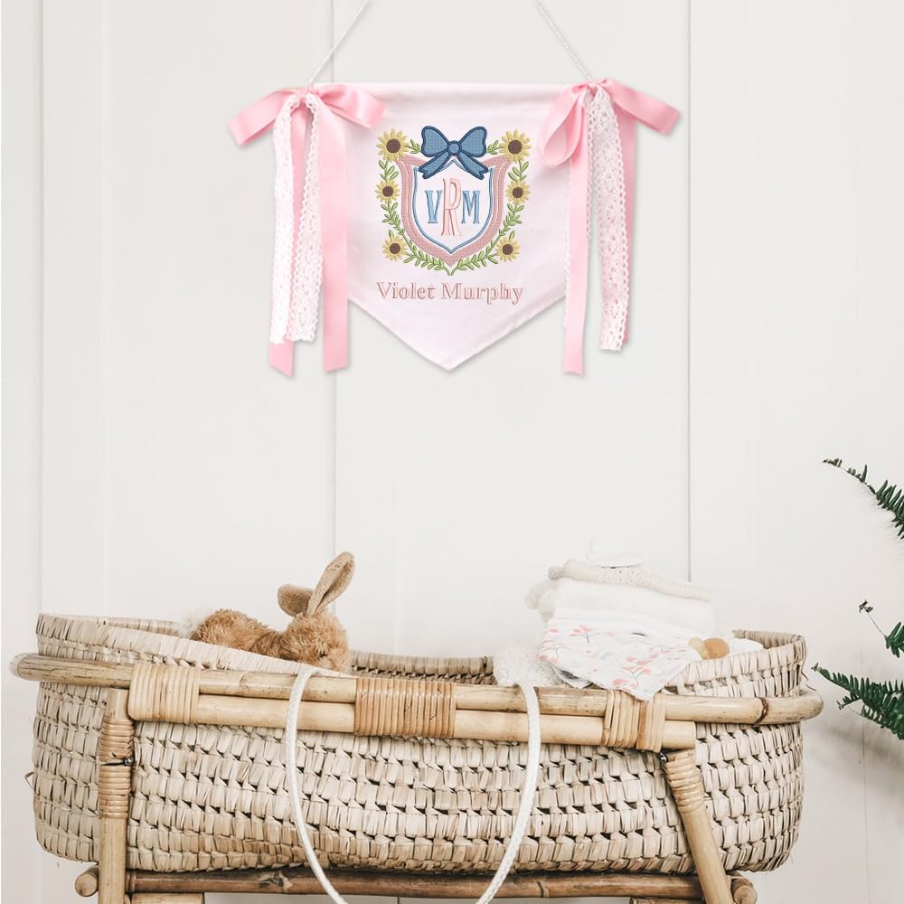 Personalized Embroidered Baby Name Banner — 14 — image 4