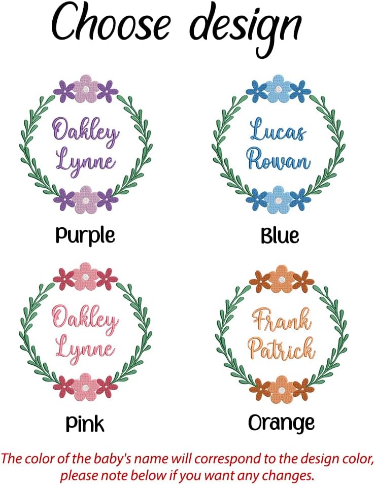 Personalized Embroidered Baby Name Banner — 6 — image 9