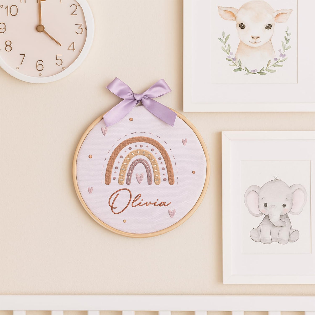 Personalized Embroidered Baby Name Hoop — 7 — image 7