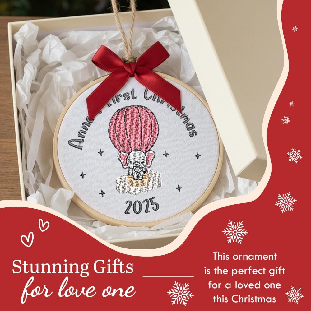 Personalized Baby's First Christmas Ornament — 9 — image 7