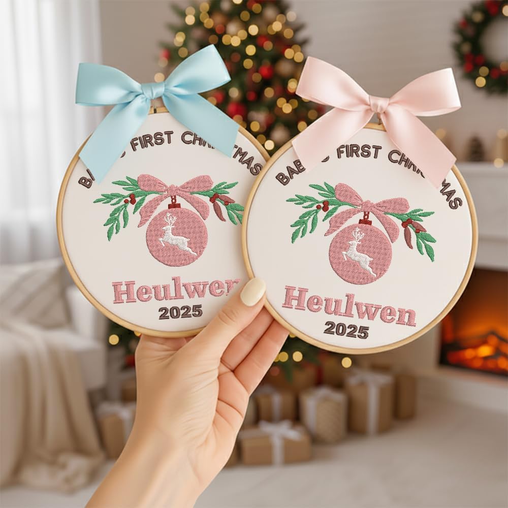 Personalized Baby's First Christmas Ornament — 12 — image 2