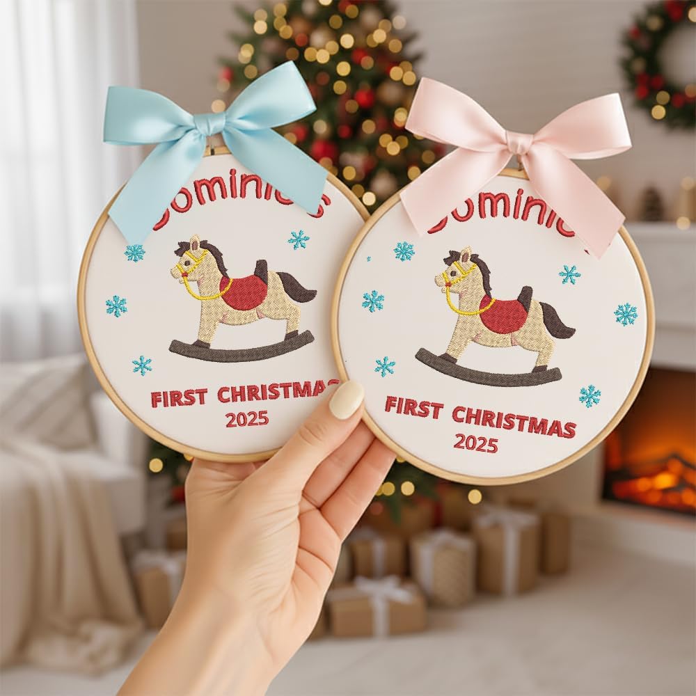Personalized Baby's First Christmas Ornament — 8 — image 2