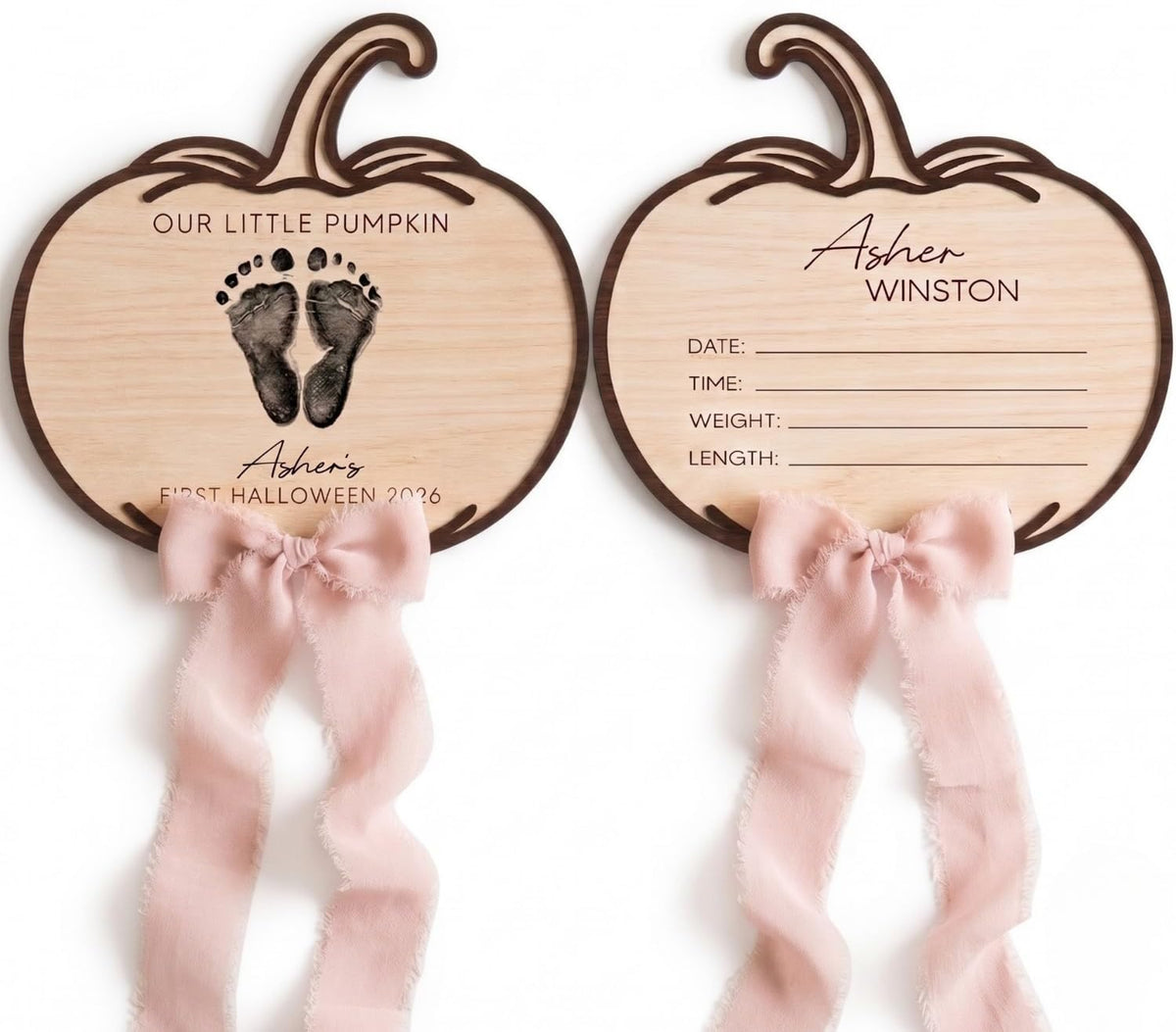 Personalized Wooden Birth Announcement Sign