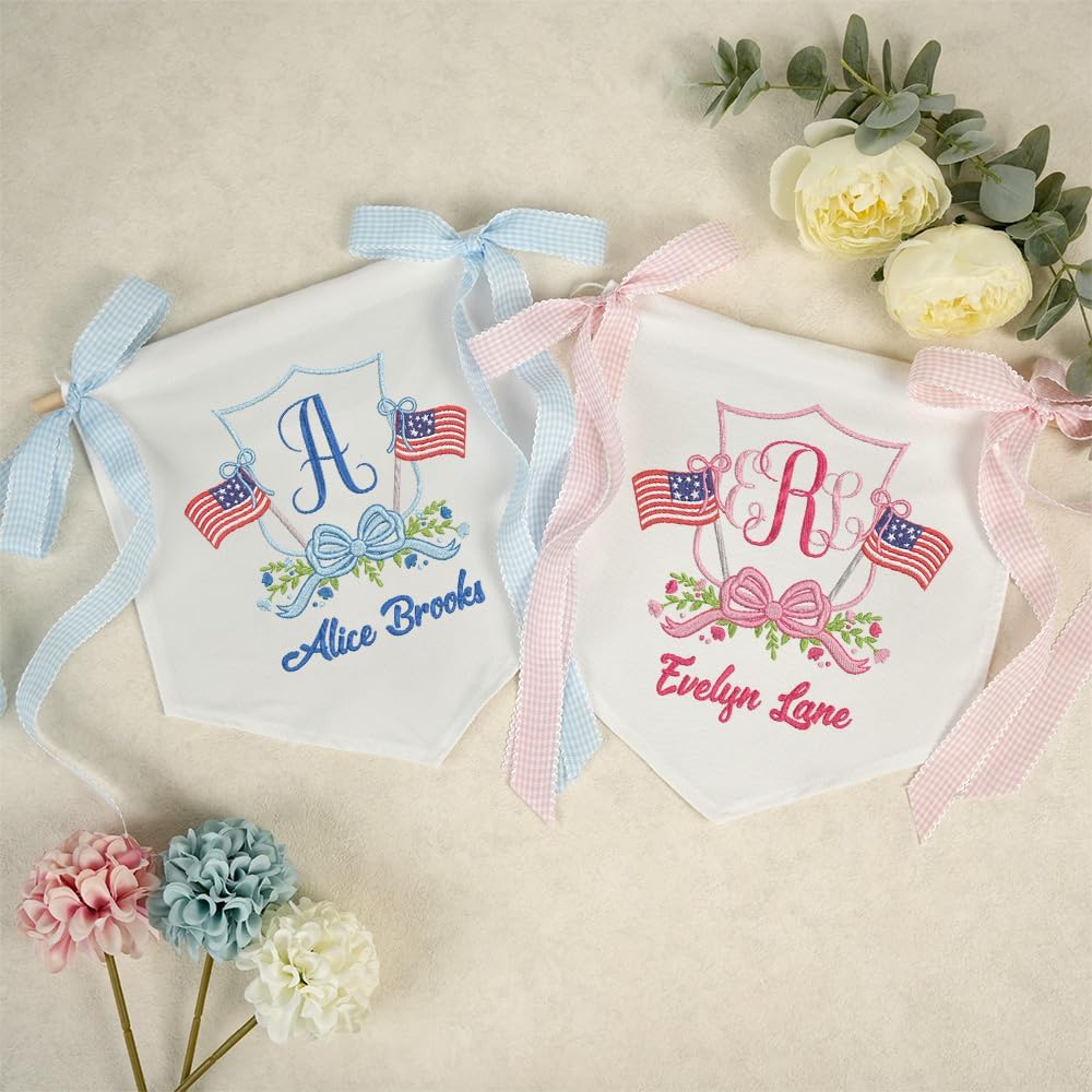 Personalized Embroidered Baby Name Banner — 9 — image 2