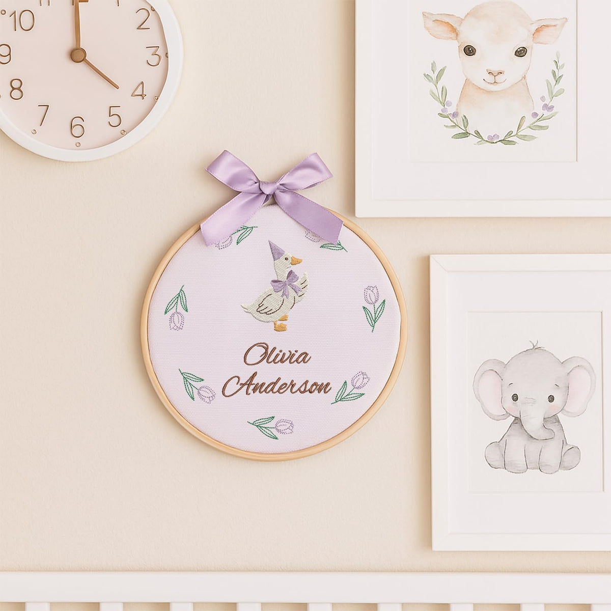 Personalized Embroidered Baby Name Hoop — 4 — image 7