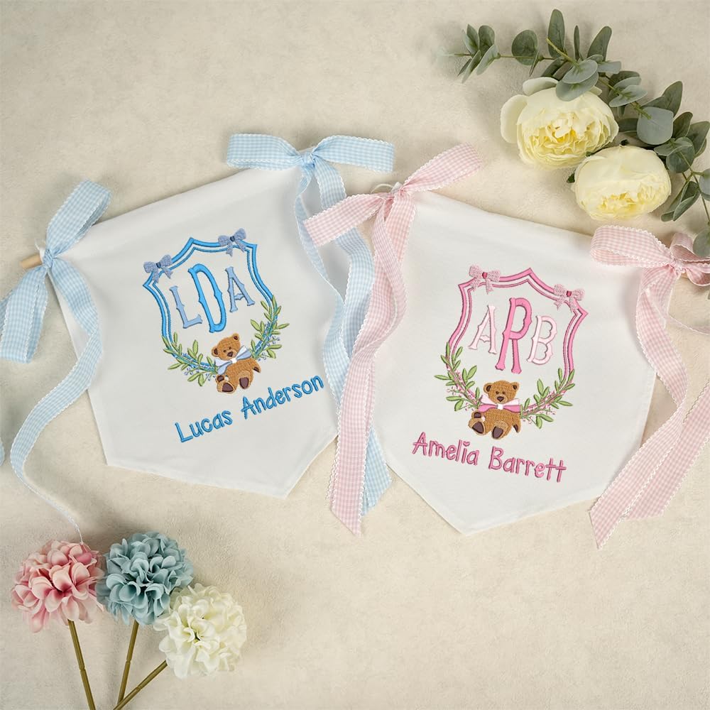Personalized Embroidered Baby Name Banner — 6 — image 2