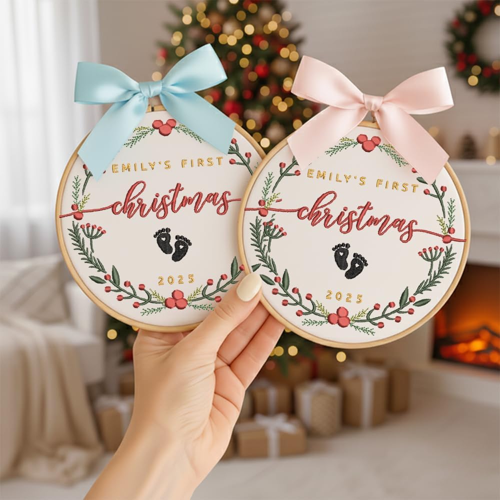 Personalized Baby's First Christmas Ornament — 12 — image 2