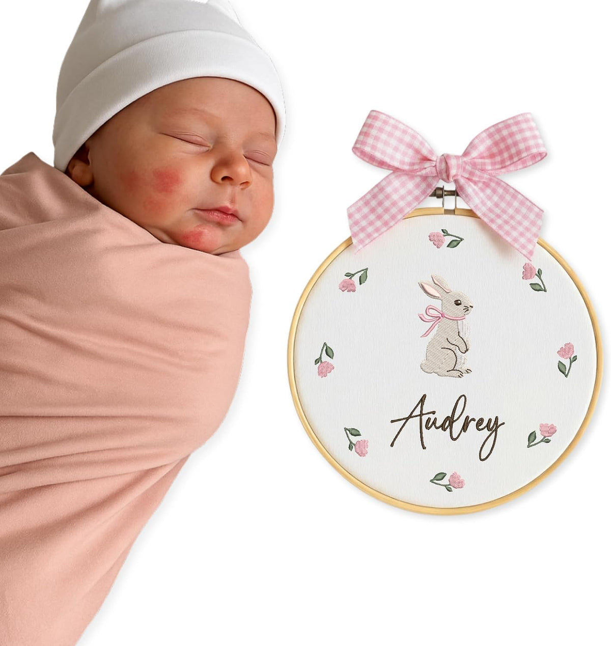 Personalized Embroidered Baby Name Hoop — 13