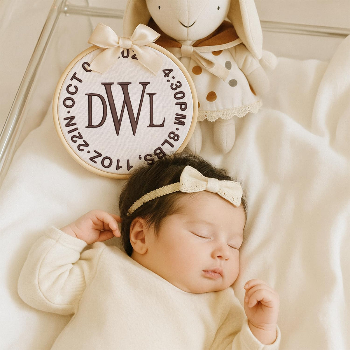 Personalized Embroidered Baby Name Hoop — 14 — image 4