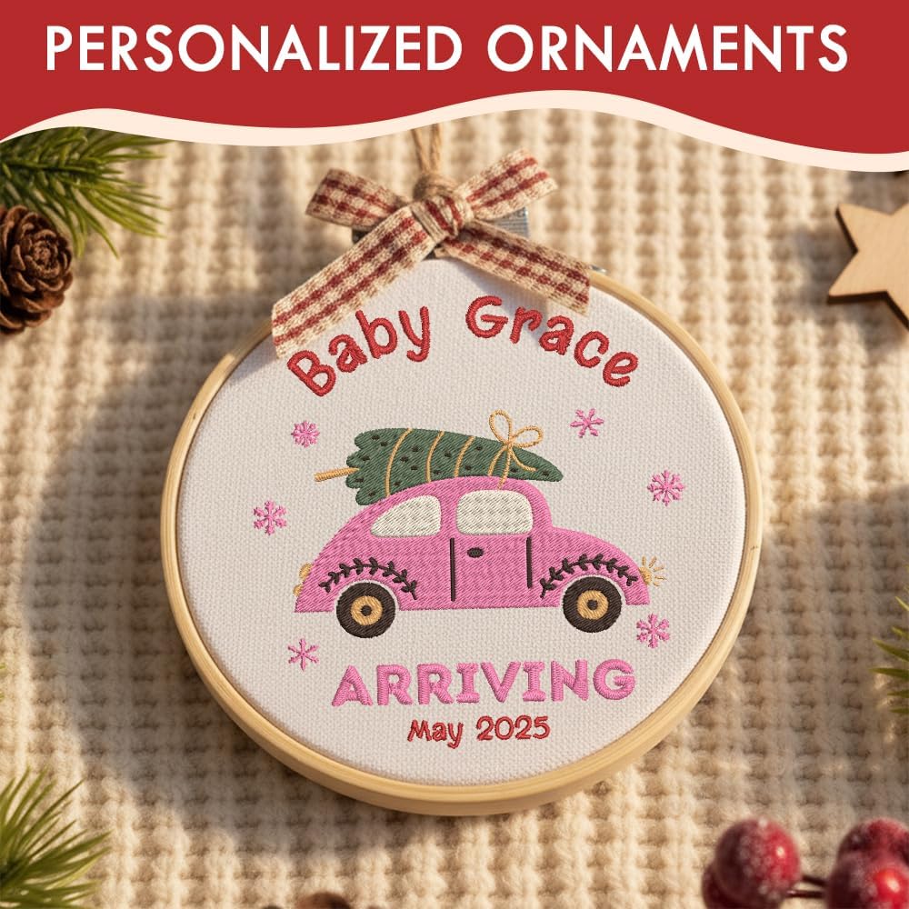 Personalized Baby's First Christmas Ornament — 3 — image 8