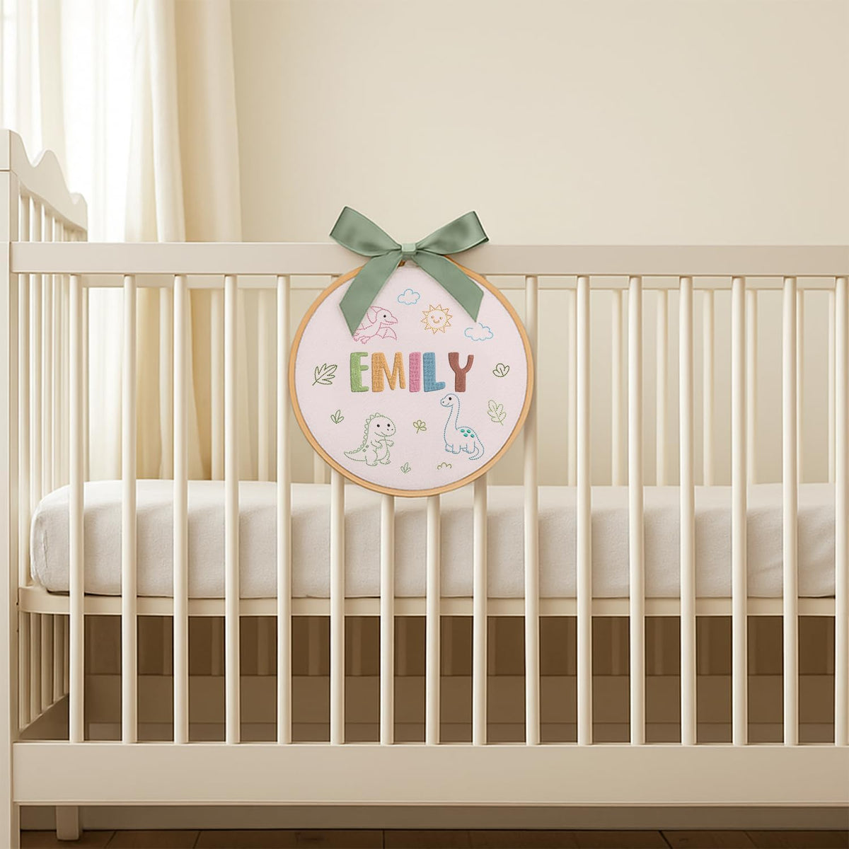 Personalized Embroidered Baby Name Hoop — 13 — image 6