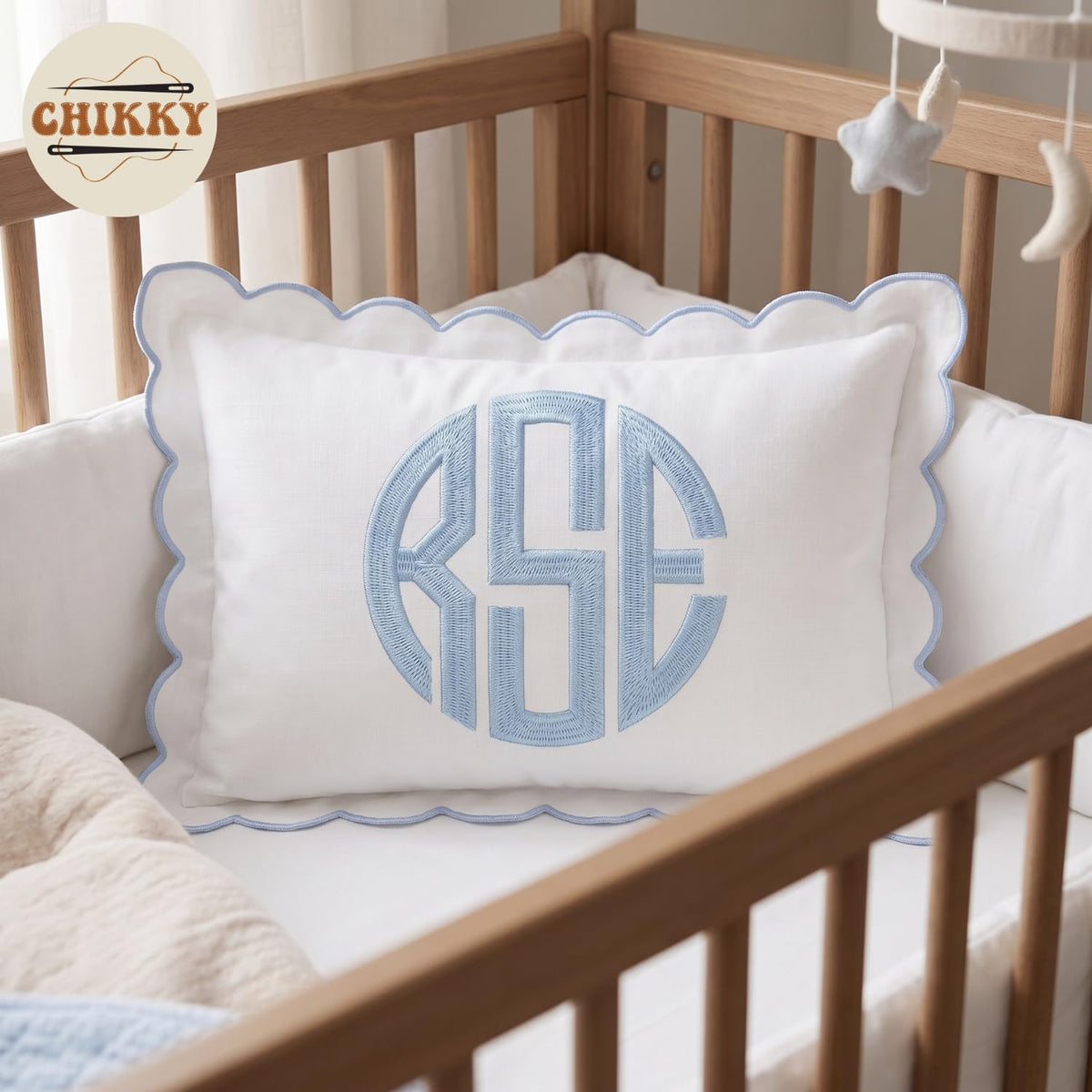 Personalized Embroidered Pillow Cover — 6 — image 2