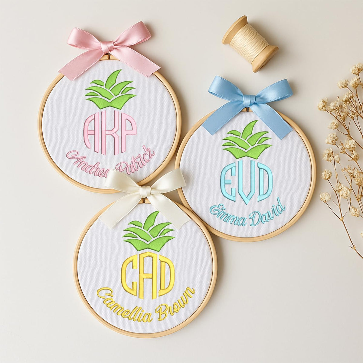 Personalized Embroidered Baby Name Hoop — 2 — image 2