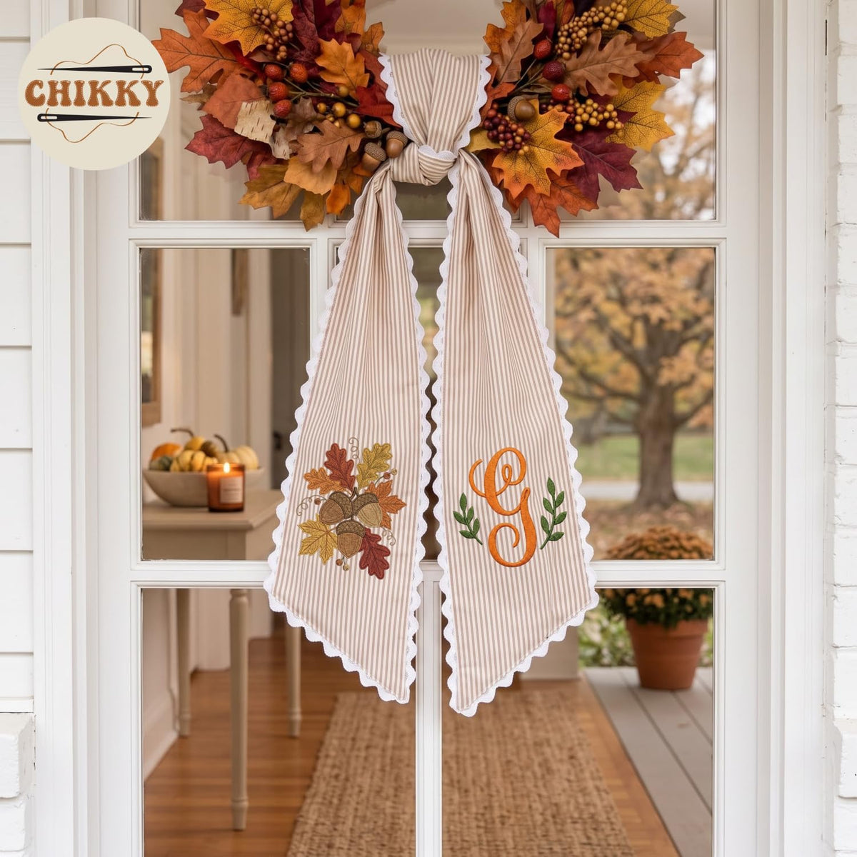 Halloween Personalized Wreath Sash — image 5
