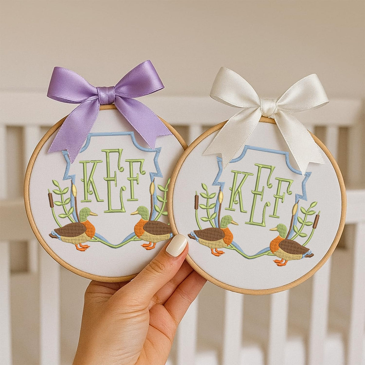 Personalized Embroidered Baby Name Hoop — 11 — image 3