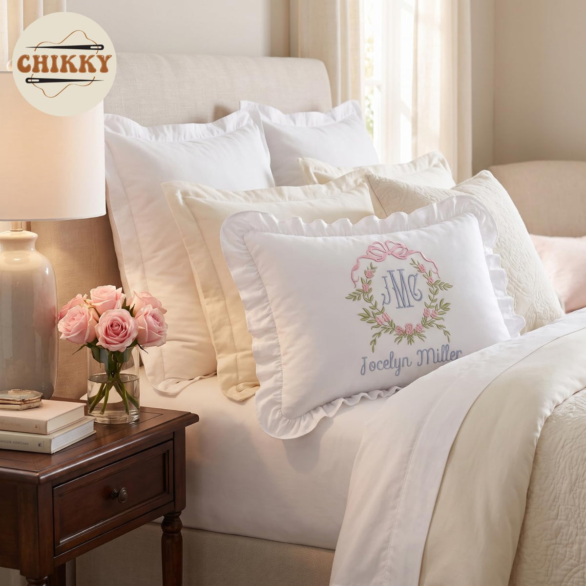 Personalized Embroidered Pillow Cover — 18 — image 4