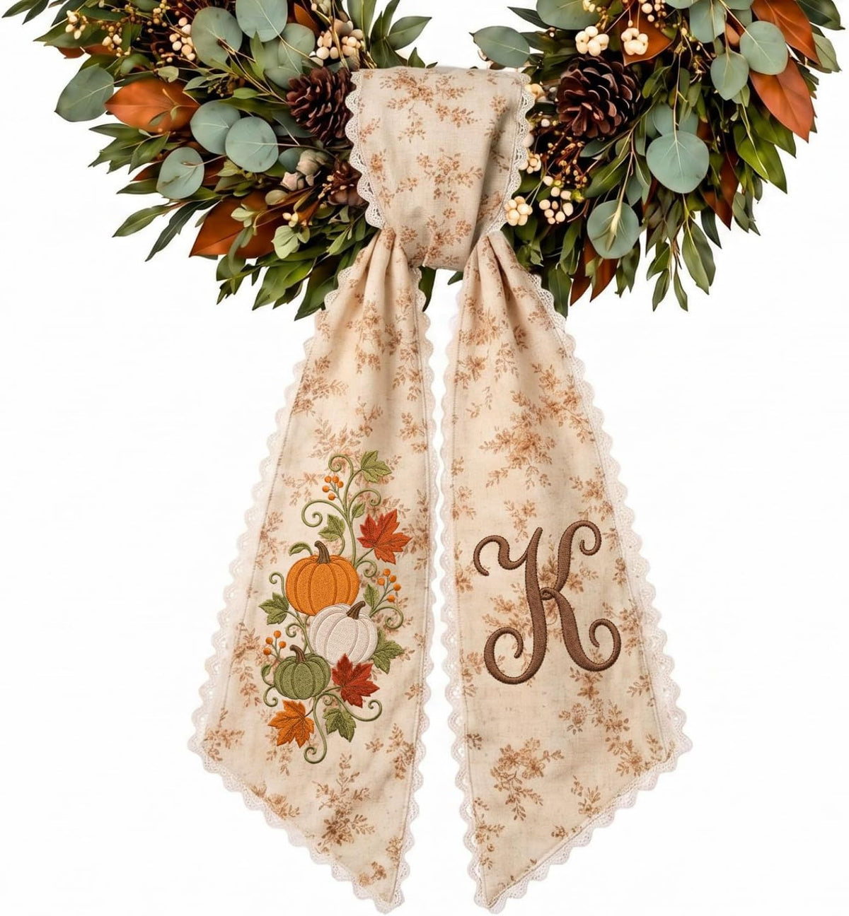Halloween Personalized Wreath Sash