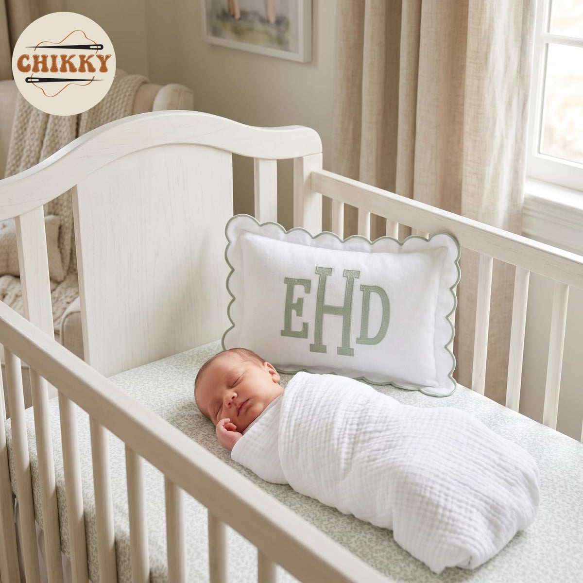 Personalized Embroidered Pillow Cover — image 4